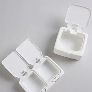 [하프클럽/]원터치 귀걸이 면봉 수납 보관함 머리끈