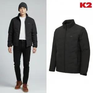 [백화점 정품] K2 패딩 남자 부스트 튜브 슬림 다운 블랙 경량 숏 자켓 점퍼