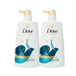 도브 샴푸 데일리 샤인 680ml x2개