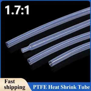 PTFE 열 수축 튜브 고온 와이어 케이블 수축 튜브 0.5mm  12mm 직경 반투명 1.71 비율 260 도 C