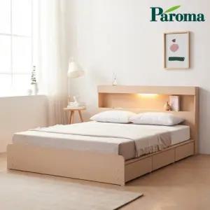 파로마 에디 플로 LED 3서랍수납형 독립 유로탑40T K 침대 EDM0051