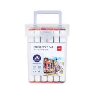 36색 탄탄 케이스 삼각 트윈 마카 마카펜 36색 세트 미술 드로잉 스케치