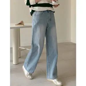 [공구우먼] [3가지기장] 로드클 뒷밴딩 와이드 워싱 데님 팬츠 86086 빅사이즈 여성의류