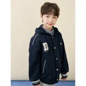 [BEANPOLE KIDS] 바서티 후드 점퍼  네이비 (BI6141U01R)