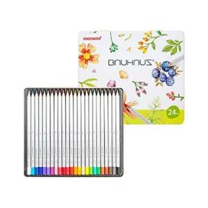 헬로오피스 모나미 바우하우스 색연필 24색세트 틴케이스