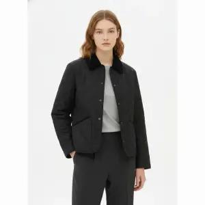 탑텐 여성 코듀로이카라 퀼팅 재킷_MSE1JP2001