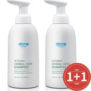 애터미 한방 샴푸 500ml 1+1 약산성 천연유래 비듬 탈모