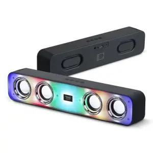 7NC 블루투스 무선 스피커 20W 레인보우 LED 캠핑 휴대용 무드등 사운드바