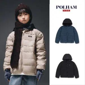 [폴햄키즈]공용)후드탈부착 경량볼패딩 점퍼