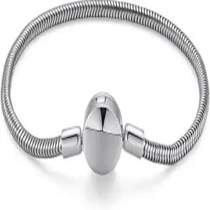 여성용 스털링 실버 팔찌 925 판도라 참과 완벽하게 호환되는 스네이크 체인 참 변색되지 않은 보석 선물