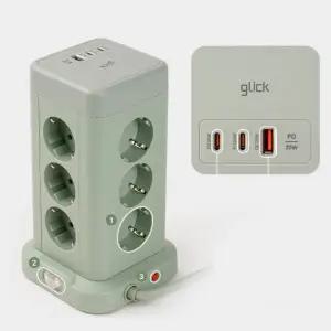 고용량 4000W 타워형 USB 멀티탭 12구