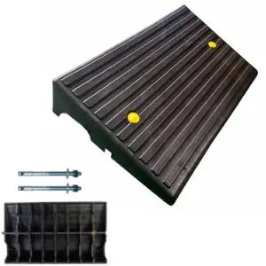 이동식경사로 단차 14cm 논슬립 경사발판 진입판 화물차 고무받침대