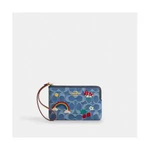 [코치] 리스틀릿 시그니처 데님 지갑 151644694