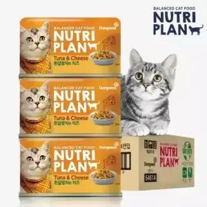 동원 뉴트리플랜 고양이캔 흰살참치 치즈(160g) 24개