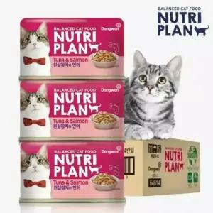 동원 뉴트리플랜 고양이캔 흰살참치 연어(160g) 24개