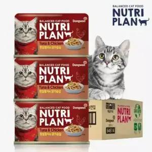 동원 뉴트리플랜 고양이캔 흰살참치 닭가슴살(160g) 24개