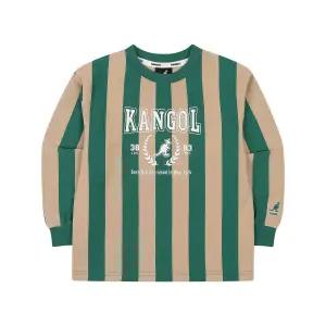 [롯데백화점]캉골 GOAT 버티컬 스트라이프 티셔츠 QA 0017 그린