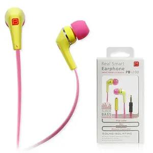 줄꼬임방지 FLAT케이블 컨트롤톡 이어폰 PB-i100