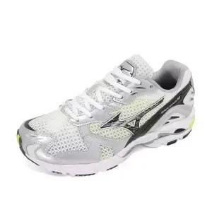 미즈노 웨이브 라이더10 남성 여성 공용 런닝화 운동화 신발 화이트 실버 D1GA2104-19