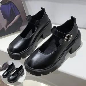 여자봄구두 통굽펌프스 학생 패션구두 키높이구두 교복 패션