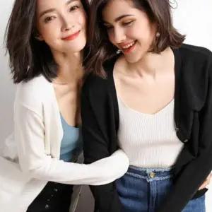 가디건 CF78ZJ35 외출복 나들이코디 간편 사무실가디건 단추 코