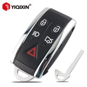 재규어 XF X XK XE JF XJ X-Type 2008 키리스 고 노 로고 5버튼 리모트 키 케이스 케이스