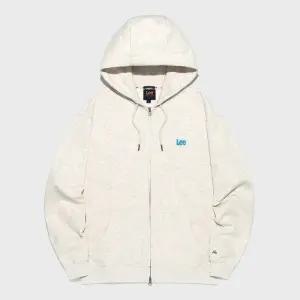 리 LEE 스몰 트위치 로고 후드 집업 오트밀 3015428 188555