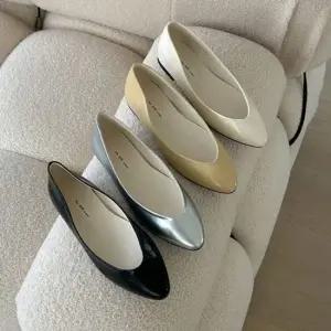 슬림라스트 라운드토 베이직 쉐입 심플라인 데일리 여성 플랫슈즈핏 6SS 라운드토