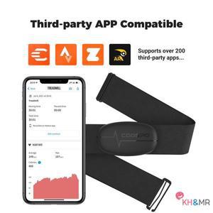 COOSPO 가슴 심박수 모니터 스트랩 블루투스 4.0 ANT + HRM 센서 Garmin Wahoo 자전거 컴퓨터용 방수 H6/H9