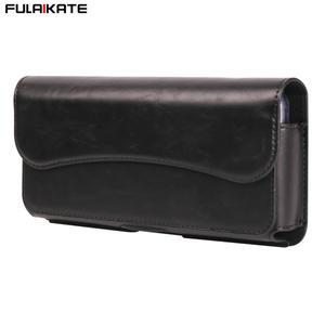 FULAIKATE 남성용 크레이지 호스 수평 허리 폰 백, Samsung Note23 Ultra, iPhone 15 Pro Max, 6.1 