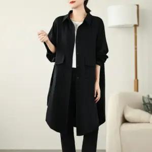 3컬러 큰사이즈 봄 가을 간절기 바람막이 롱 셔츠 아우터 남방 출근 여행 신학기