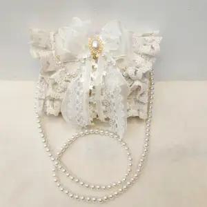 레이스 러블리 크로스백 왕 리본 토트백 버킷