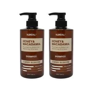 쿤달 허니 앤 마카다미아 네이처 샴푸 체리블러썸향 500ml 2개
