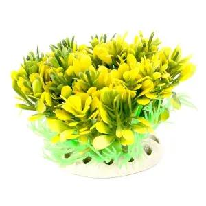 어항 꾸미기 열대어 인조 노랑 수초 은신처 꽃/인공/수족관/물고기/장식품/수조/장식/조화/모형/수조용/