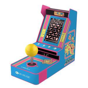 마이 아케이드 미스 팩맨 조이스틱 플레이어: 클래식 빈티지 게임 미니 비디오 콘솔 2가지 모드 생일 선물