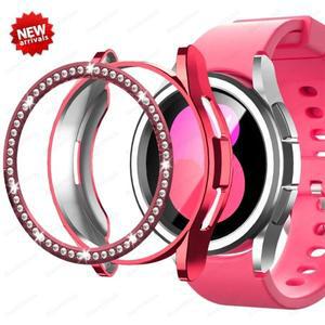 삼성 호환 갤럭시 호환 워치 6 클래식 47mm 43M 호환m용 케이스+베젤 다이아몬드 베젤 링 프레임 보호 범퍼