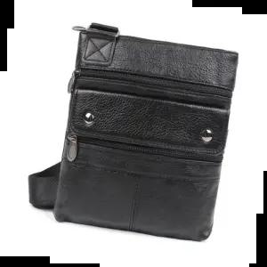 맨즈백 남자 핸드폰 소지품 가방 여행 크로스 어깨백 -블랙