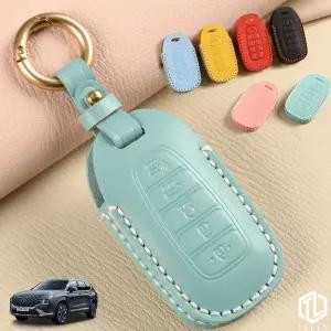 톨른 마카롱 싼타페TM 스마트키케이스 TH-12 가죽 홀더키전용 천연 홀더 홀더세트 차케이스 30대남자선물