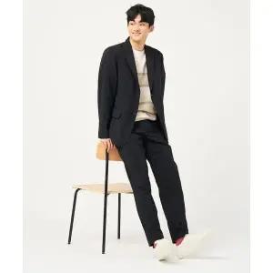빈폴 BEANPOLE MEN 젠틀테크 솔리드 테이퍼드 셋업 팬츠 - 블랙 BC5321C655 112466