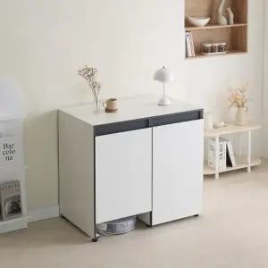 [히트가구] FB110 광폭 로봇청소기 수납장 990 1color (착불)