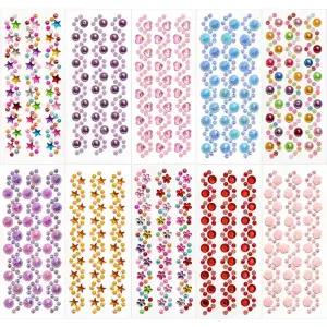 반짝반짝 입체 보석스티커 세트 20개 다이어리 폰꾸미기