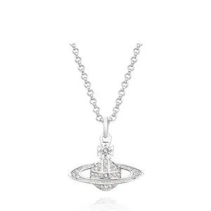 [비비안웨스트우드] 바스 릴리프 팬던트 미니 실버 목걸이 152070853