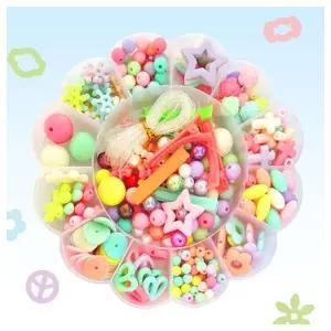 창의체험- 비드비즈 만들기kit Big꽃⑨ 5인 목걸이/머리핀or반지세트