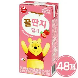 서울우유 딸기 꿀단지 180ml x 48개