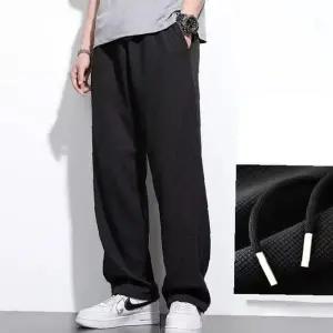 와플조직 루즈핏 통넓은 데일리 캐주얼 트레이닝 조거팬츠 남성 편안한 활동복 하의