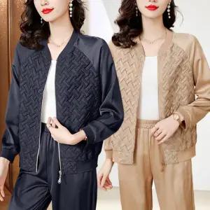 [루미루나]새틴글로시블루종점퍼(색상선택)