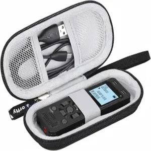 PCM-A10 디지털 음성 녹음기용 소니 ICD-UX570용 EVIDA용 워프티 케이스 블랙