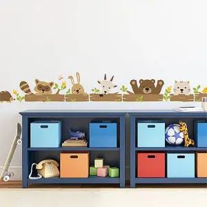 [모두모아]숲속친구들 대형 포인트스티커 시트지 벽지 그래픽스티커 데코 인테리어소품