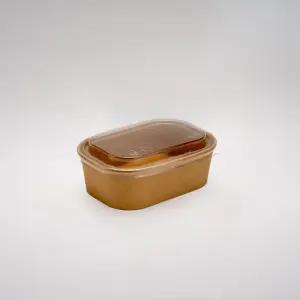 직사각 라운드 종이도시락 크라프트 R360 300개 세트