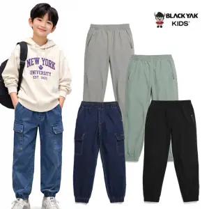 [롯데백화점]블랙야크 키즈 간절기아동 공용팬츠 레이크우븐- 티톤데님조거팬츠 5종택1[1BKPNF49044905]